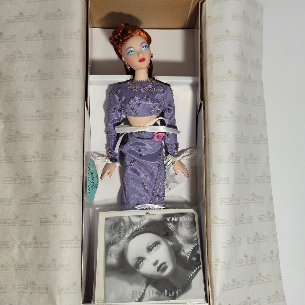 Gene Marshall Twilight Rumba Doll Ashton-Drake Galleries NIB Purple Beaded Gown